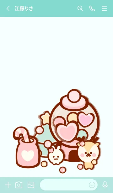 [LINE着せ替え] Pastel Candy shop 2の画像2