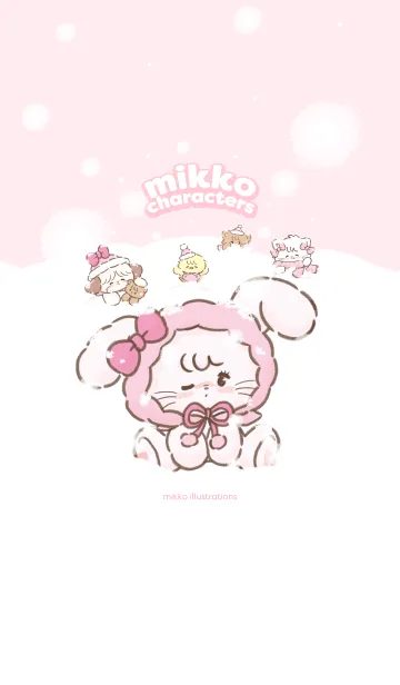 [LINE着せ替え] mikko '雪とキャミー'の画像1