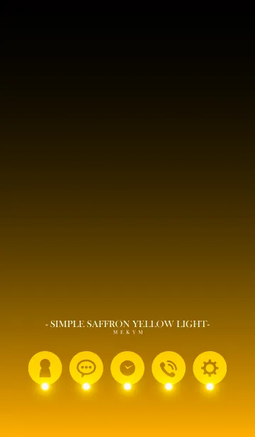 [LINE着せ替え] SIMPLE-SAFFRON YELLOW LIGHTの画像1