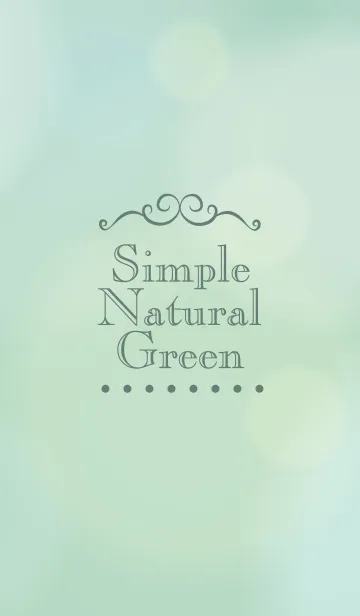 [LINE着せ替え] Natural Green-MEKYM 12の画像1