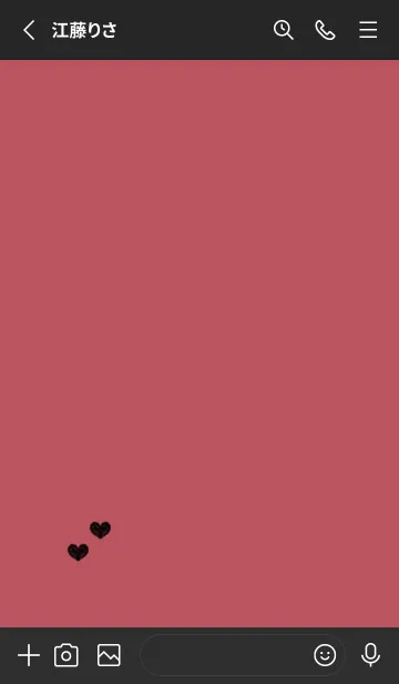 [LINE着せ替え] ねこハート/2(くすみ3-01)の画像2