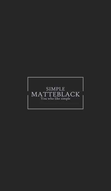 [LINE着せ替え] MATTE BLACK-SIMPLE 7の画像1