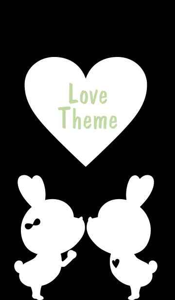 [LINE着せ替え] LOVE THEME Black and White 86の画像1