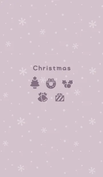 [LINE着せ替え] クリスマス4<パープルピンク>の画像1