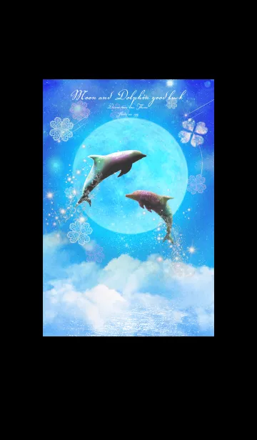 [LINE着せ替え] 願いが叶う♥ 満月とイルカ 6章の画像1