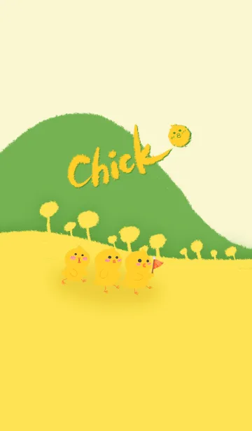 [LINE着せ替え] Little yellow chickenJ-yellow green(ye2)の画像1
