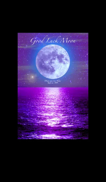 [LINE着せ替え] 願いが叶う✨紫月 Good luck Moonの画像1