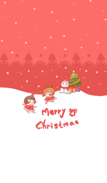 [LINE着せ替え] Christmas Carnival - Red (re1)の画像1