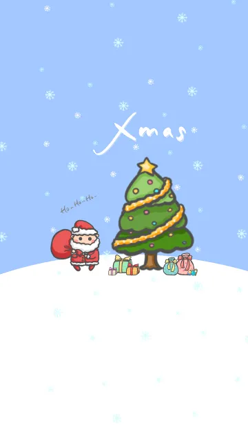 [LINE着せ替え] Merry Christmas day J-Indigo (bw3)の画像1