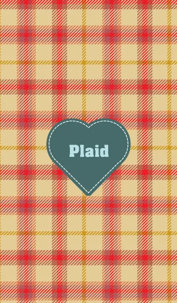 [LINE着せ替え] plaid & Heart 10の画像1