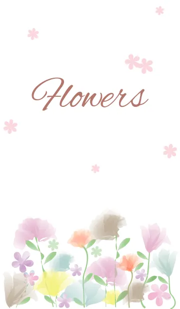 [LINE着せ替え] F l o w e r s - Pretty 31 -の画像1
