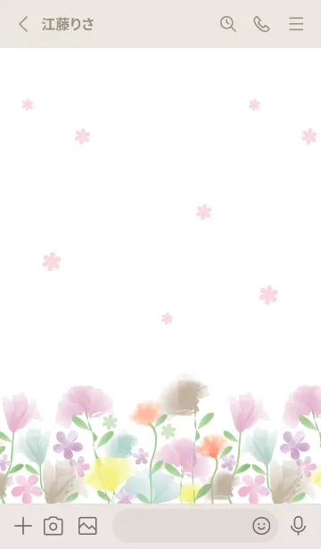 [LINE着せ替え] F l o w e r s - Pretty 31 -の画像2