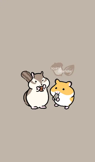 [LINE着せ替え] squirrel&hamsterの画像1