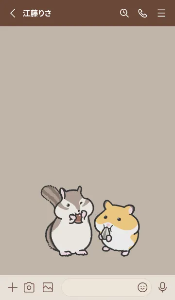 [LINE着せ替え] squirrel&hamsterの画像2