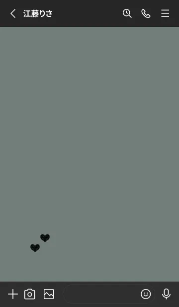 [LINE着せ替え] ねこハート/2(くすみ3-08)の画像2