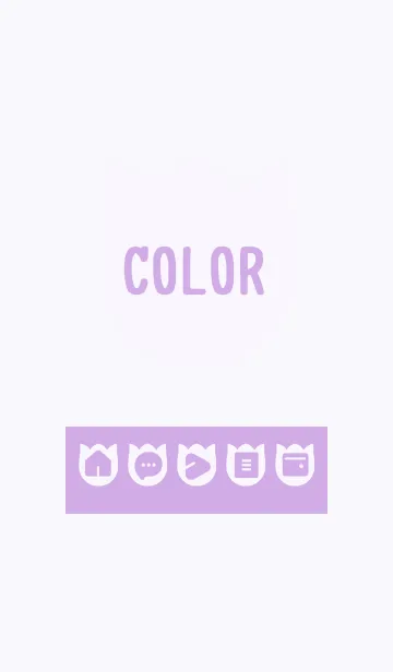 [LINE着せ替え] purple color R12の画像1