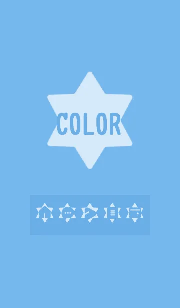 [LINE着せ替え] blue color S11の画像1