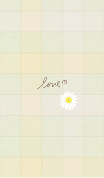 [LINE着せ替え] チェック柄 ガーベラ26の画像1