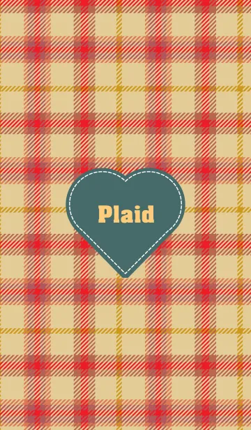 [LINE着せ替え] plaid & Heart 11の画像1