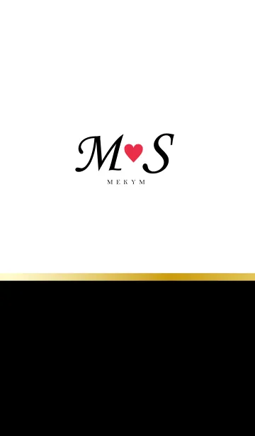 [LINE着せ替え] LOVE-INITIAL M&S イニシャル 7の画像1