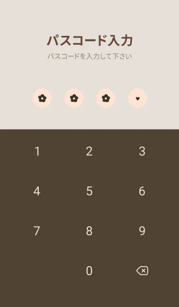 [LINE着せ替え] flower pattern(pink brown)の画像4