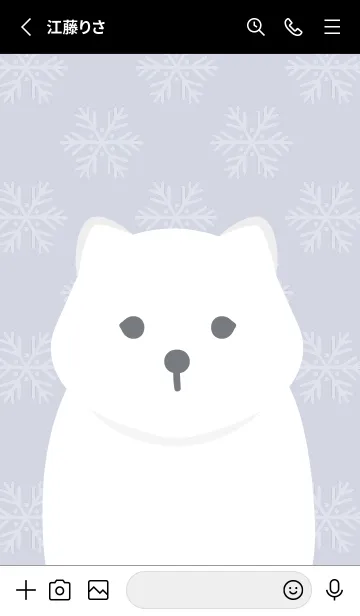 [LINE着せ替え] Animal Portrait - The Arctic Foxの画像2