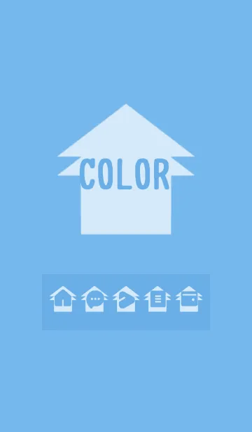 [LINE着せ替え] blue color T11の画像1