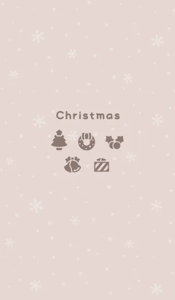 [LINE着せ替え] クリスマス5<ベージュ>の画像1