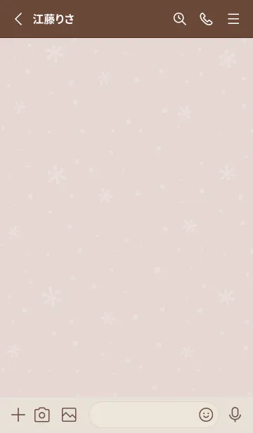 [LINE着せ替え] クリスマス5<ベージュ>の画像2