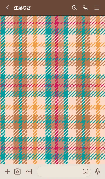 [LINE着せ替え] plaid & patchworkの画像2