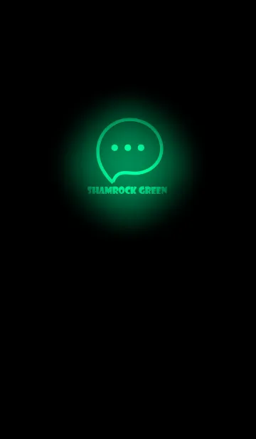 [LINE着せ替え] Shamrock  Green  Neon Theme V3 (JP)の画像1
