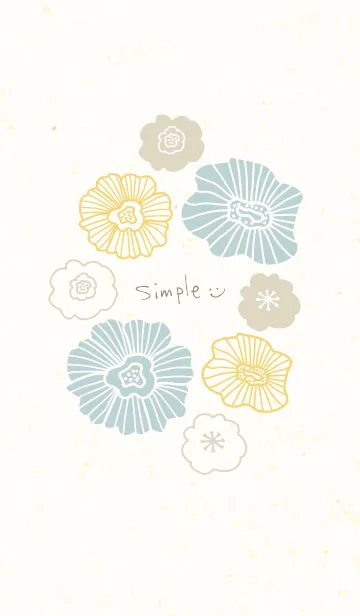 [LINE着せ替え] 北欧風お花23の画像1