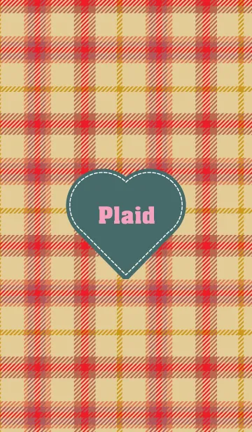 [LINE着せ替え] plaid & Heart 12の画像1