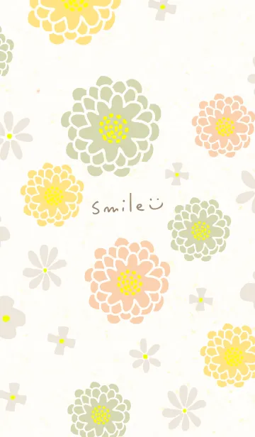 [LINE着せ替え] 和紙に花15の画像1