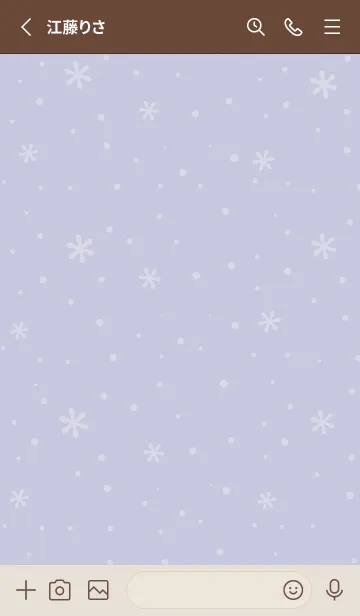 [LINE着せ替え] クリスマス6<パープル>の画像2