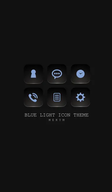 [LINE着せ替え] BLUE LIGHT ICON THEME-SWITCH 16の画像1