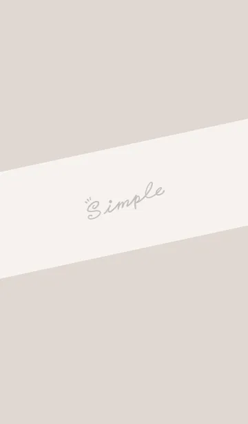 [LINE着せ替え] Simple Lines J-Khaki Gray (Be1)の画像1