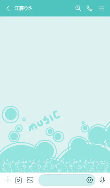 [LINE着せ替え] Twisted Cactus J-Light Gray Green (Gr10)の画像2