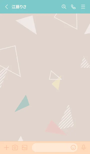 [LINE着せ替え] オシャレ 三角6の画像2