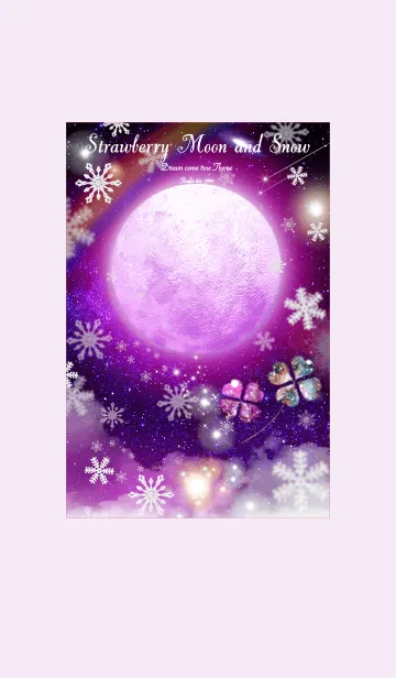 [LINE着せ替え] 願いが叶う♥Strawberry Moon and Snowの画像1