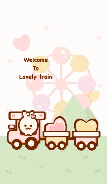 [LINE着せ替え] Little pastel trainの画像1