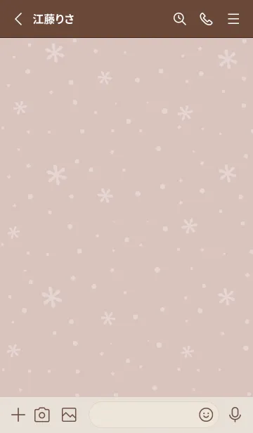 [LINE着せ替え] クリスマス6<ブラウン>の画像2