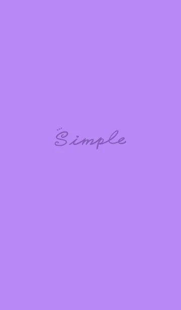 [LINE着せ替え] Simple Color J-Orchid Purple (Pu1)の画像1