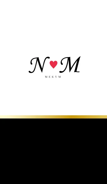 [LINE着せ替え] LOVE-INITIAL N&M イニシャル 7の画像1