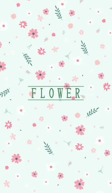 [LINE着せ替え] MANY FLOWERS GREEN 41の画像1