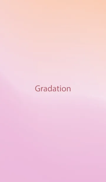[LINE着せ替え] gradation ORANGE&PINK 36の画像1