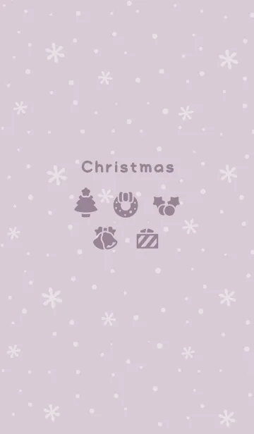 [LINE着せ替え] クリスマス6<パープルピンク>の画像1