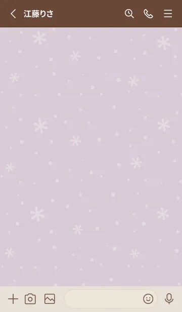 [LINE着せ替え] クリスマス6<パープルピンク>の画像2