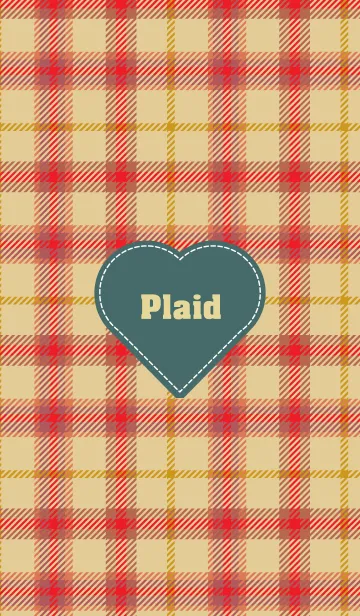 [LINE着せ替え] plaid & Heart 13の画像1