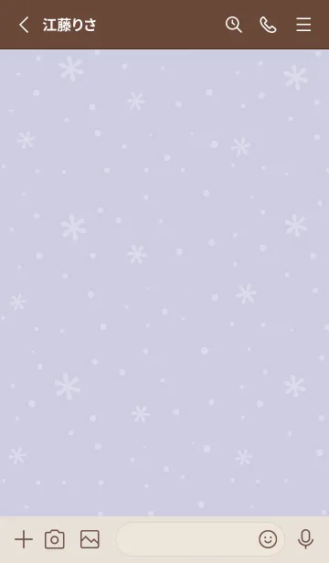 [LINE着せ替え] クリスマス7<パープル>の画像2